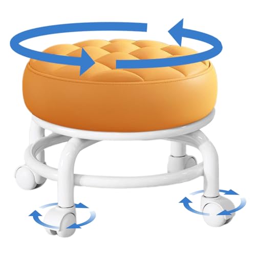 Rolling Stuhl - Rolling Salon Stuhl Schwenkrolling | Schwenkrollräder | Ergonomisch für Friseur Massage Spa Sattelrosa, Fußruhe, Scrollstuhl verstellbare Höhensitz Rolling Stuhl - Rolling Salon Stuhl Schwenkrolling | Schwenkrollräder | Ergonomisch für Friseur Massage Spa Sattelrosa, Fußruhe, Scrollstuhl verstellbare Höhensitz von Generisch