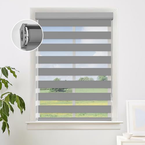 Rollos für Tag und Nacht, einfach anzubringen, für Zuhause und Büro, Lichtfilterung, Grau, 150 cm B x 122 cm H, stilvolle und funktionale Fensterbehandlung Rollos für Tag und Nacht, einfach anzubringen, für Zuhause und Büro, Lichtfilterung, Grau, 150 cm B x 122 cm H, stilvolle und funktionale Fensterbehandlung von Generisch