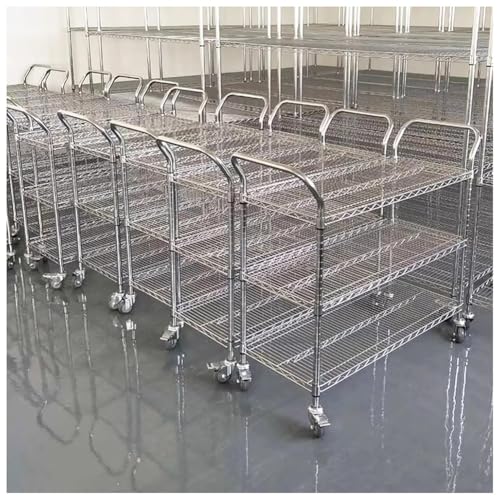 Rollwagen mit 360 Grad drehbaren Rädern, robustes Metallregal für einfache Organisation und Mobilität zu Hause, im Büro oder in der Werkstatt Rollwagen mit 360 Grad drehbaren Rädern, robustes Metallregal für einfache Organisation und Mobilität zu Hause, im Büro oder in der Werkstatt von Generisch