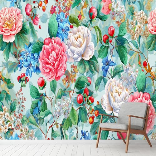 Romantik Blumen Natur Pfingstrose Tapete Selbstklebende Fototapete Blätter Botanisch Tapeten Modern Bunt Wandtapete Vinyl Wasserdicht Wandaufkleber für Wohnzimmer Schlafzimmer Küchen 250x175 cm Romantik Blumen Natur Pfingstrose Tapete Selbstklebende Fototapete Blätter Botanisch Tapeten Modern Bunt Wandtapete Vinyl Wasserdicht Wandaufkleber für Wohnzimmer Schlafzimmer Küchen 250x175 cm von Generisch