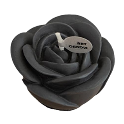 Ros-e Blumenform Kerze - Valentinstag Rosenform Duftende Kerze, Romantische Kerzenlichtdekoration, Künstliche Blumen -Teelichtkerzen - Schwarz Ros-e Blumenform Kerze - Valentinstag Rosenform Duftende Kerze, Romantische Kerzenlichtdekoration, Künstliche Blumen -Teelichtkerzen - Schwarz von Generisch