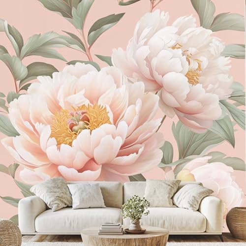Rosa Blumen 3D Effekt Wandtapete Blumen Pfingstrose Tapeten Vliestapete Grüne Blätter Vlies Fototapete für Wohnzimmer Kinderzimmer Badezimmer 400 x 280 cm Foto Tapete Rosa Blumen 3D Effekt Wandtapete Blumen Pfingstrose Tapeten Vliestapete Grüne Blätter Vlies Fototapete für Wohnzimmer Kinderzimmer Badezimmer 400 x 280 cm Foto Tapete von Generisch