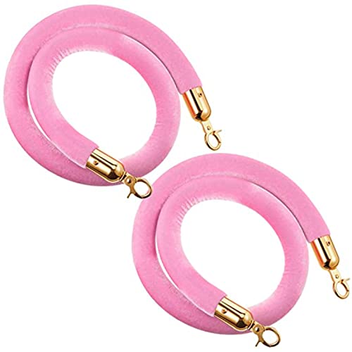 Rosafarbenes Samt-Stangenseil-Set – 2 Stück 1,2 m VIP-Warteschlangen-Barriere-Seile mit Haken für Veranstaltungen, Partys und roten Teppich – kommerzielle Qualität, elegantes Design Rosafarbenes Samt-Stangenseil-Set – 2 Stück 1,2 m VIP-Warteschlangen-Barriere-Seile mit Haken für Veranstaltungen, Partys und roten Teppich – kommerzielle Qualität, elegantes Design von Generisch