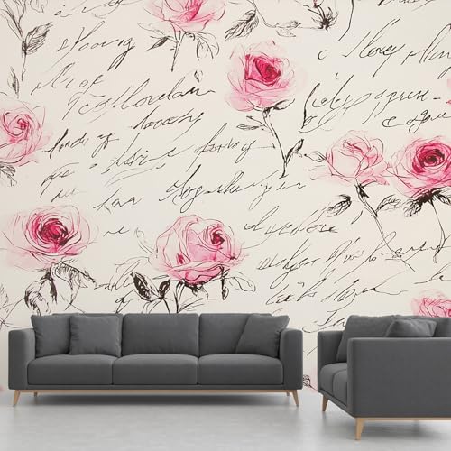 Rose Blume Pflanzen Tapete Selbstklebende Fototapete Europäische Retro Natur Tapeten Europäischer Stil Wandtapete Vinyl Wasserdicht Wandaufkleber für Wohnzimmer Schlafzimmer Küchen 250x370 cm Rose Blume Pflanzen Tapete Selbstklebende Fototapete Europäische Retro Natur Tapeten Europäischer Stil Wandtapete Vinyl Wasserdicht Wandaufkleber für Wohnzimmer Schlafzimmer Küchen 250x370 cm von Generisch