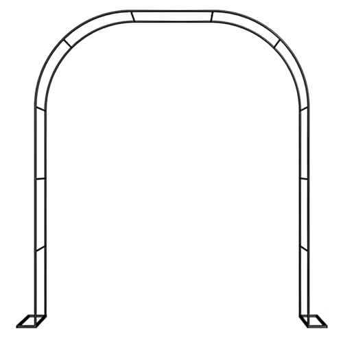 Rosenbogen Pergola aus Metall, 2,8 m x 2,2 m breit, Rankgitter für Kletterpflanzen, dekorativer Hochzeitsbogen – erhältlich in Schwarz, Größen 120 cm bis 350 cm, für Gartendekoration Rosenbogen Pergola aus Metall, 2,8 m x 2,2 m breit, Rankgitter für Kletterpflanzen, dekorativer Hochzeitsbogen – erhältlich in Schwarz, Größen 120 cm bis 350 cm, für Gartendekoration von Generisch