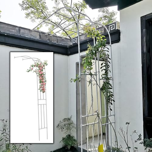 Rosenbogen aus Metall für Kletterpflanzen – witterungsbeständiger Gartenbogen Halbbogen-Design 220 cm bis 300 cm Höhe perfekt für Pergola und Unterstützung im Freien Rosenbogen aus Metall für Kletterpflanzen – witterungsbeständiger Gartenbogen Halbbogen-Design 220 cm bis 300 cm Höhe perfekt für Pergola und Unterstützung im Freien von Generisch