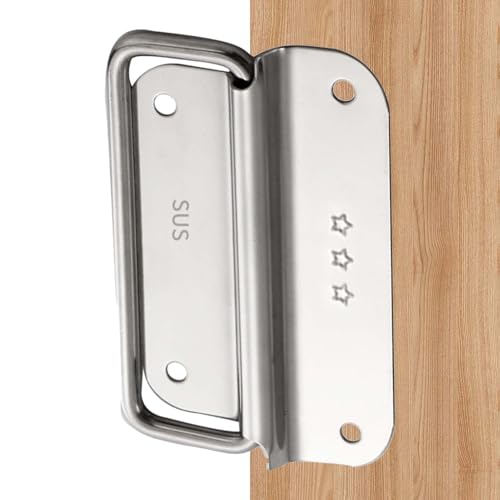 Rostfreie Stahlschrank zieht Ziehen - Klapptürgriffe, Schubladengriffe | Ergonomische Küchenschrank -Hardware, modernes minimalistisches Design, langlebiger rostbezogener Build für den reibungslosen B von Generisch