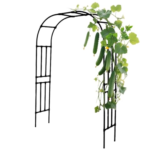 Rostfreier Bogen Gartenlaube 280 150 180 230 240 210 120 cm, Pergola-Laube Rankhilfe für Kletterpflanzen Outdoor, Metall-Torbogen-Laube für Terrasse, Hinterhof von Generisch