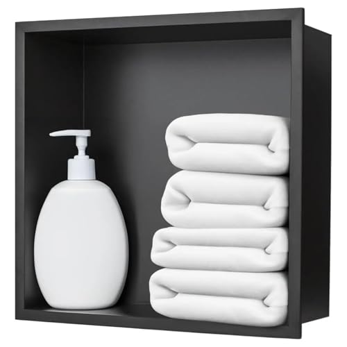 Rostfreier Edelstahl Duschablage mit Ablage – ohne Bohren Wandeinsatz Badezimmer Organizer, wasserdichte Nische für Toilettenartikel und Essentials Rostfreier Edelstahl Duschablage mit Ablage – ohne Bohren Wandeinsatz Badezimmer Organizer, wasserdichte Nische für Toilettenartikel und Essentials von Generisch
