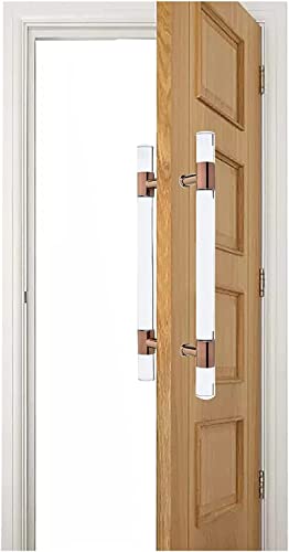 Rotgoldener Schiebetürgriff für Scheunentür, 600 cm, transparentes Acryl, doppelseitig, H-Form, shll-Stange für Büro, Balkon, Arbeitszimmer, Zimmer, stilvolles Holztor-Zubehör Rotgoldener Schiebetürgriff für Scheunentür, 600 cm, transparentes Acryl, doppelseitig, H-Form, shll-Stange für Büro, Balkon, Arbeitszimmer, Zimmer, stilvolles Holztor-Zubehör von Generisch