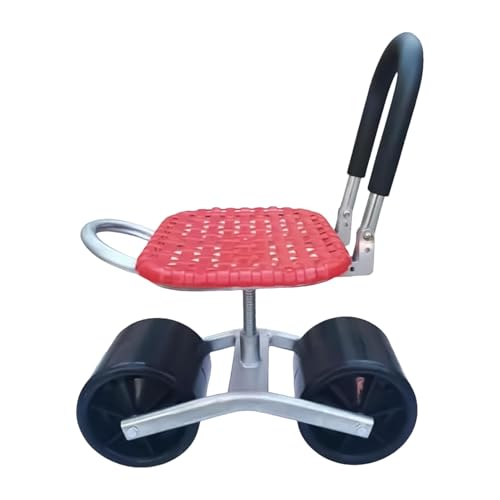 Rotierender Gartenstuhl - Gartensitz mit Verstellbarer Höhe mit Rollen | Garden Practical Scooter mit Anleitung, bequemes Accessoire für Outdoor und Seniorenarbeit von Generisch
