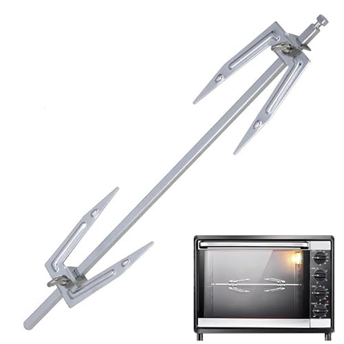 Rotisserie Rod - Hochleistungs -Edelstahl -Spit -Gabeln, Holzkohlegrill Rotisserie -Röster -Stick Zum Camping Im Freien Grillkochen | Langlebiges Fleisch Rotierendes Spießwerkzeug Zum Grillen Des Brat Rotisserie Rod - Hochleistungs -Edelstahl -Spit -Gabeln, Holzkohlegrill Rotisserie -Röster -Stick Zum Camping Im Freien Grillkochen | Langlebiges Fleisch Rotierendes Spießwerkzeug Zum Grillen Des Brat von Generisch