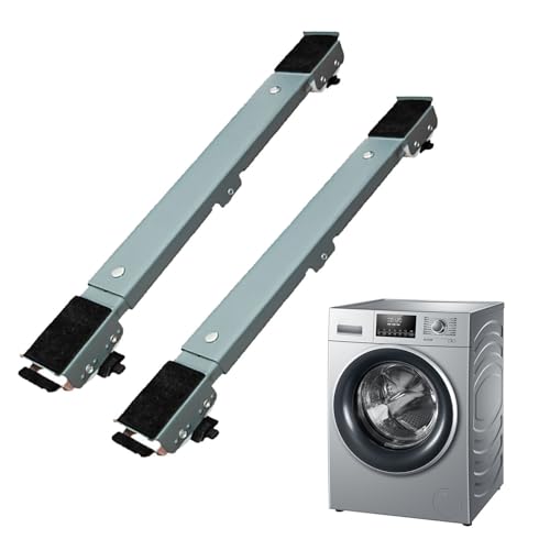 Roues Mobiles Renforcées - Support en Acier Réglable | Base de Transport Solide Avec Structure, Déplacement Lave-Linge Sèche-Linge Réfrigérateur, Plateforme Mobilité Pour Meubles Lourds Roues Mobiles Renforcées - Support en Acier Réglable | Base de Transport Solide Avec Structure, Déplacement Lave-Linge Sèche-Linge Réfrigérateur, Plateforme Mobilité Pour Meubles Lourds von Generisch