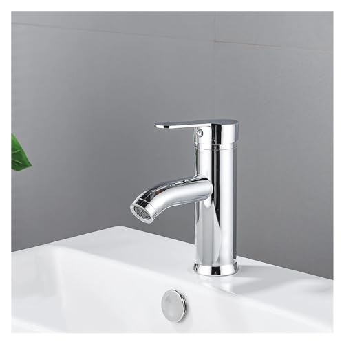 Round Room 304 Edelstahl Schwarz Küchenspüle Wasserhahn Deckmontage Kalt- und Warmwasserhahn mit Dual Wasserleitungen Universal Design für moderne Küchen von Generisch