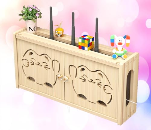 Router-Aufbewahrungsbox – Wandhalterung, schwebendes Regal für WLAN-Router, praktische Organisationslösung für Zuhause und Büro Router-Aufbewahrungsbox – Wandhalterung, schwebendes Regal für WLAN-Router, praktische Organisationslösung für Zuhause und Büro von Generisch