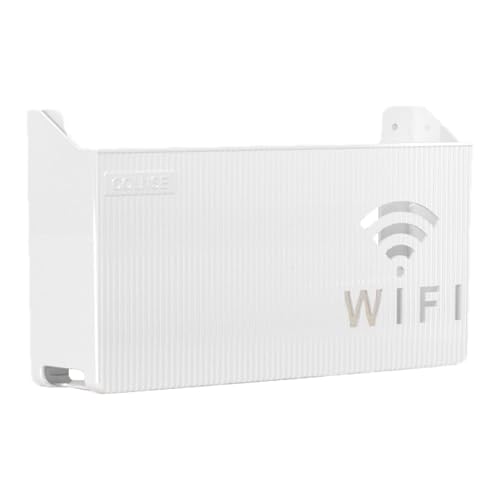 Router Aufbewahrungsbox - Wireless Router Aufbewahrungsbox WiFi Router Wandhalterung Box | Multifunktionales Router-Aufbewahrungsregal mit Unterkühlung, Wireless Router Rack für WiFi Router von Generisch