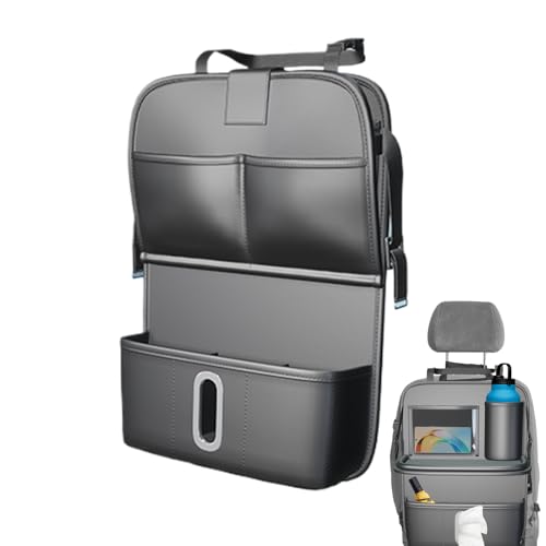 Rücksitz-Organizer – Aufbewahrungstasche für Autositze mit faltbarem Tablett | Kickmat Protector mit Getränkehalter für Kinder | Reise-Organizer mit mehreren Taschen für Inte Rücksitz-Organizer – Aufbewahrungstasche für Autositze mit faltbarem Tablett | Kickmat Protector mit Getränkehalter für Kinder | Reise-Organizer mit mehreren Taschen für Inte von Generisch