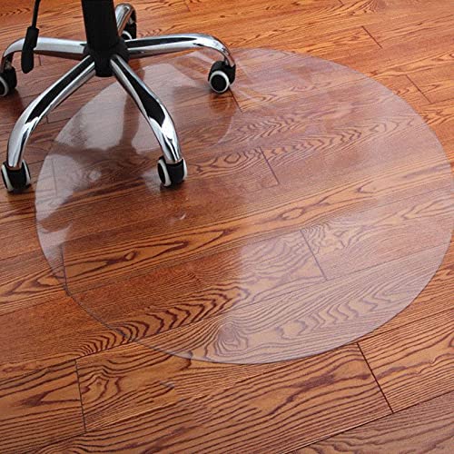 Runde Bürostuhlmatte, transparenter Polycarbonat-Bodenschutz für Teppiche, starke und langlebige Matte für Drehstühle, 180 cm (2 mm Dicke), ideal für Zuhause und Büro von Generisch
