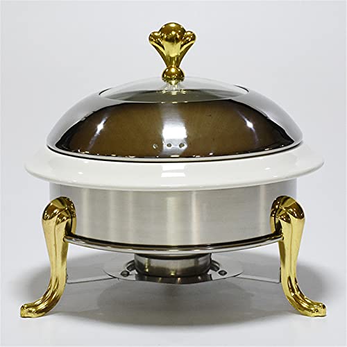 Runde Chafing Dish – eleganter Buffet-Speisenwärmer für Catering, Partys, Hochzeiten & Events – langlebige Küchenpfanne von Generisch