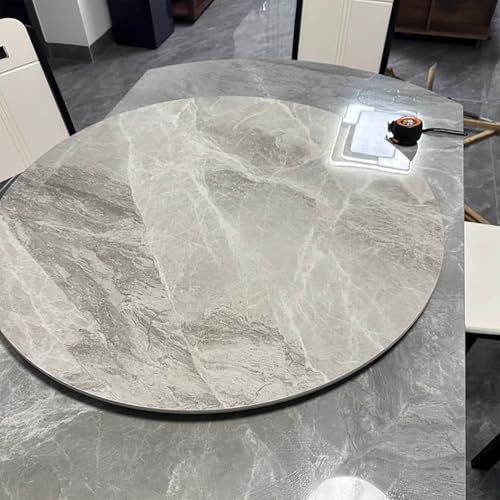 Runde Drehteller aus Marmor, drehbare Servierplatte, große Steinplatte für Esstische Runde Drehteller aus Marmor, drehbare Servierplatte, große Steinplatte für Esstische von Generisch