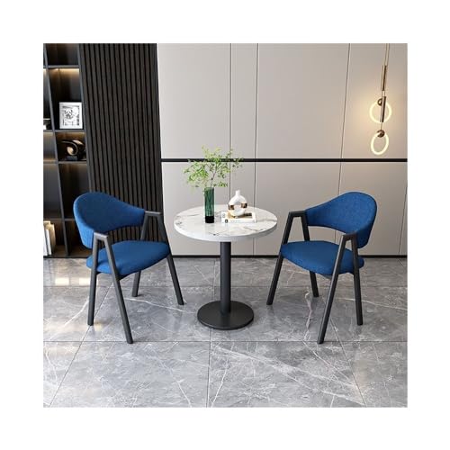 Runde Esstisch-Set mit 2 gepolsterten Stühlen, kleine Möbel für Wohnung, Esszimmer Runde Esstisch-Set mit 2 gepolsterten Stühlen, kleine Möbel für Wohnung, Esszimmer von Generisch