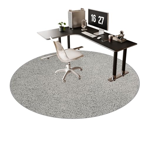 Runde Gaming-Stuhlmatte für Teppich, rutschfester Bürostuhl-Bodenschutz, perfekt für Zuhause und Büro, 70 cm, Computer-Gaming-Matte, Schreibtischstuhl-Matte von Generisch