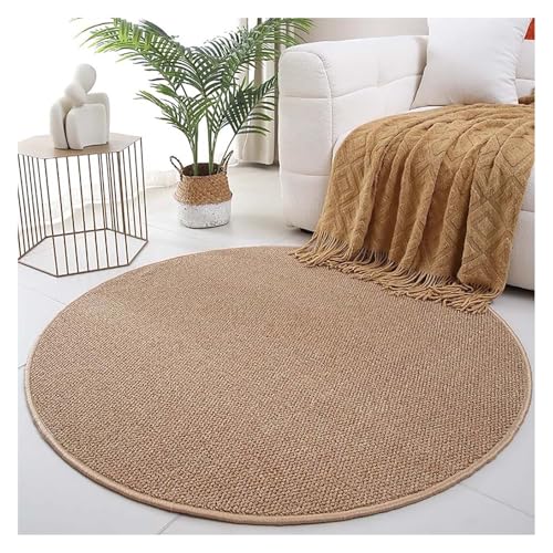 Runde Gaming-Stuhlmatte für Teppichboden, rutschfest, unter dem Schreibtisch, Bürostuhlmatte, langlebig und stilvoll, Braun, 100 x 100 cm Runde Gaming-Stuhlmatte für Teppichboden, rutschfest, unter dem Schreibtisch, Bürostuhlmatte, langlebig und stilvoll, Braun, 100 x 100 cm von Generisch