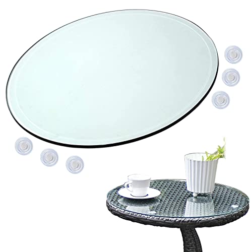 Runde Glastischplatte – gehärtetes Kristall – Hochglanz transparent – DIY Glastisch Esstisch Abdeckung erhältlich in 35/40/58/68/88/100 cm Durchmesser Runde Glastischplatte – gehärtetes Kristall – Hochglanz transparent – DIY Glastisch Esstisch Abdeckung erhältlich in 35/40/58/68/88/100 cm Durchmesser von Generisch