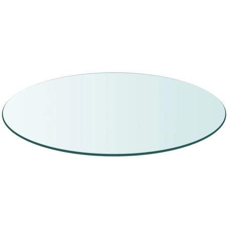 Runde Glastischplatte in verschiedenen Größen – runde Glasoberfläche (90 cm) für Essen, Kaffee oder Terrasse – elegantes und modernes Design für Wohnkultur von Generisch