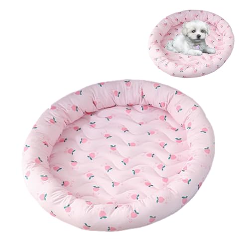 Runde Haustierkühlmatte - Waschkühlmatte | Waschbarer Sommer Haustier Cool Pad | Faltbare kühle Katzennest -Kissen - -Seiden -Welpen -Matratzen -Decke Wasser saugfähige Hundehunde für Haustiere Wel Runde Haustierkühlmatte - Waschkühlmatte | Waschbarer Sommer Haustier Cool Pad | Faltbare kühle Katzennest -Kissen - -Seiden -Welpen -Matratzen -Decke Wasser saugfähige Hundehunde für Haustiere Wel von Generisch