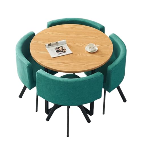 Runde Konferenztisch-Set mit 4 Stühlen, moderne Büro- und Esszimmermöbel-Kombination, ideal für Küche und Arbeitsplatz Runde Konferenztisch-Set mit 4 Stühlen, moderne Büro- und Esszimmermöbel-Kombination, ideal für Küche und Arbeitsplatz von Generisch
