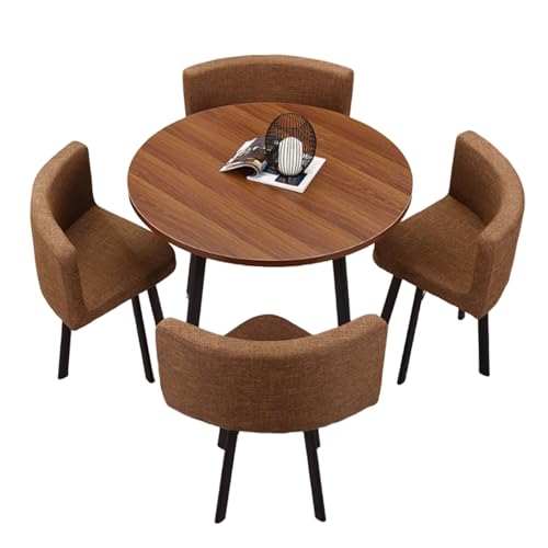 Runde Konferenztisch und Stuhl Set - Moderne Küche Esszimmer Möbel Kombination 4 Stühle Runde Konferenztisch und Stuhl Set - Moderne Küche Esszimmer Möbel Kombination 4 Stühle von Generisch