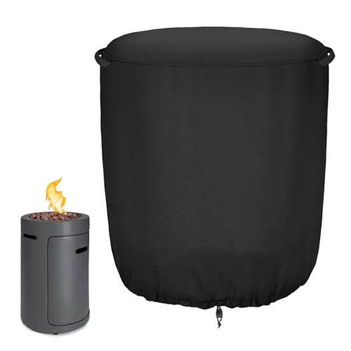 Runde Schutzhaube Für Feuerschale | Verblassungsresistente Runde Terrassen Feuer Säule Schutz | Kaminofen Grill Schutzabdeckung Für Kamin Terrassen Grünfläche von Generisch
