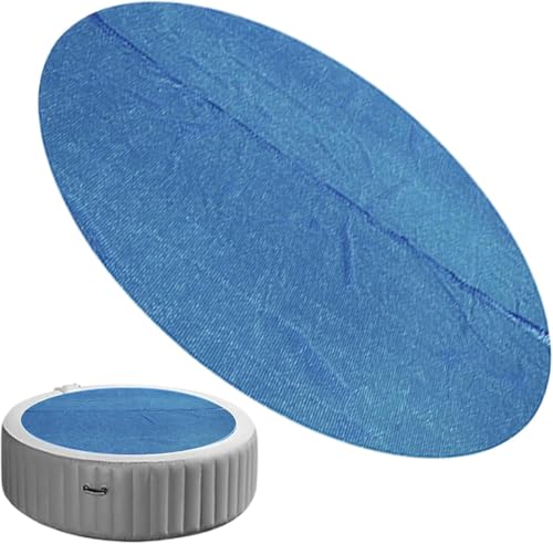 Runde Solar-Poolabdeckung für aufblasbare Pools - 1,8 m & 2,4 m Thermodecke für Whirlpool und Planschbecken, Faltbare wasserdichte PE-Isolierfolie für Wärmespeicherung und Wassereinsparung (1,8 m) von Generisch
