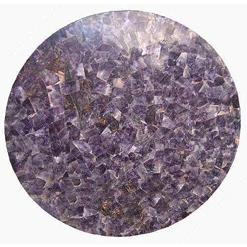 Runde Tischplatte I Amethyst Esstisch I Amethyst Sofa Tischplatte I Amethyts Terrassentischplatte I Amethyst Rasen Tischplatte I Amethyst Wohnzimmer Tischplatte 137,2 x 137,2 cm Runde Tischplatte I Amethyst Esstisch I Amethyst Sofa Tischplatte I Amethyts Terrassentischplatte I Amethyst Rasen Tischplatte I Amethyst Wohnzimmer Tischplatte 137,2 x 137,2 cm von Generisch