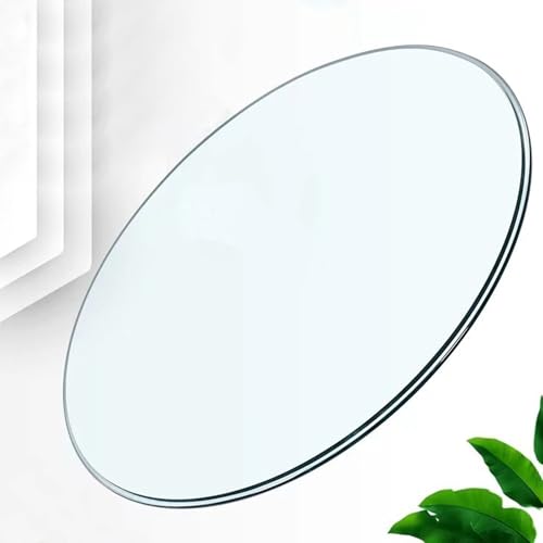 Runde Tischplatte aus gehärtetem Glas, klare DIY-Glasoberfläche für Ess- und Couchtische, langlebig und kratzfest von Generisch