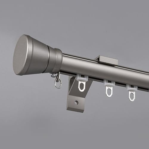 Runde Wandvorhangschiene, glattes Schiebesystem mit zuschneidbaren Stangen und Verbindungsstücken für elegante Vorhang-Hardware-Lösung im Schlafzimmer Runde Wandvorhangschiene, glattes Schiebesystem mit zuschneidbaren Stangen und Verbindungsstücken für elegante Vorhang-Hardware-Lösung im Schlafzimmer von Generisch