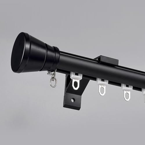 Runde Wandvorhangschiene, glattes Schiebesystem mit zuschneidbaren Stangen und Verbindungsstücken für elegante Vorhang-Hardware-Lösung im Schlafzimmer Runde Wandvorhangschiene, glattes Schiebesystem mit zuschneidbaren Stangen und Verbindungsstücken für elegante Vorhang-Hardware-Lösung im Schlafzimmer von Generisch