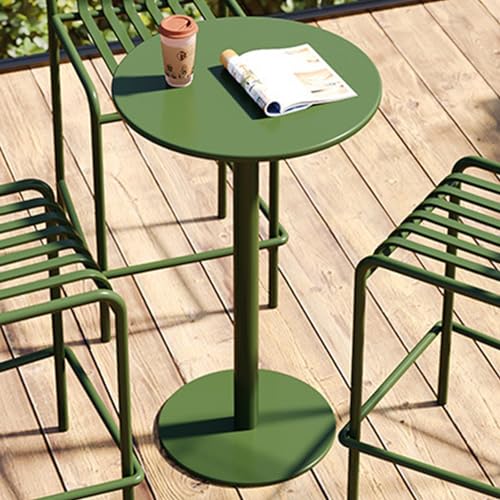 Runder Bartisch für den Außenbereich, robuste Eisenkonstruktion für Garten, Pool und Terrasse, einfach zu montieren Runder Bartisch für den Außenbereich, robuste Eisenkonstruktion für Garten, Pool und Terrasse, einfach zu montieren von Generisch