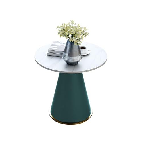 Runder Beistelltisch, Sofa-Beistelltisch mit Metallrahmen aus Schmiedeeisen, geeignet for Wohnzimmer, Schlafzimmer, Balkon, Arbeitszimmer(5,70cm) von Generisch