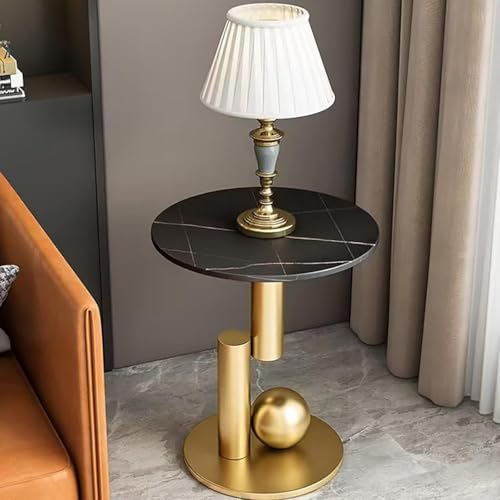 Runder Beistelltisch - Vintage Beistelltisch mit modernem geometrischem Design für Wohnzimmer, Nachttisch oder Akzentschrank Runder Beistelltisch - Vintage Beistelltisch mit modernem geometrischem Design für Wohnzimmer, Nachttisch oder Akzentschrank von Generisch