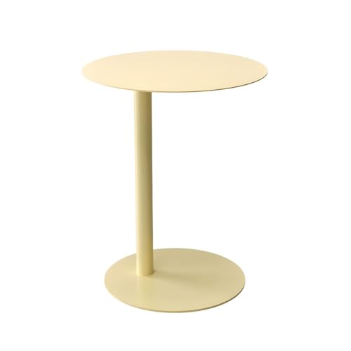 Runder Beistelltisch aus Metall mit schlankem skandinavischem Design für kleine Räume, perfekt für Wohnungen und Kaffeeecken Runder Beistelltisch aus Metall mit schlankem skandinavischem Design für kleine Räume, perfekt für Wohnungen und Kaffeeecken von Generisch