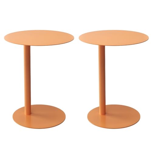 Runder Beistelltisch aus Metall mit schlankem skandinavischem Design für kleine Räume, perfekt für Wohnungen und Kaffeeecken Runder Beistelltisch aus Metall mit schlankem skandinavischem Design für kleine Räume, perfekt für Wohnungen und Kaffeeecken von Generisch