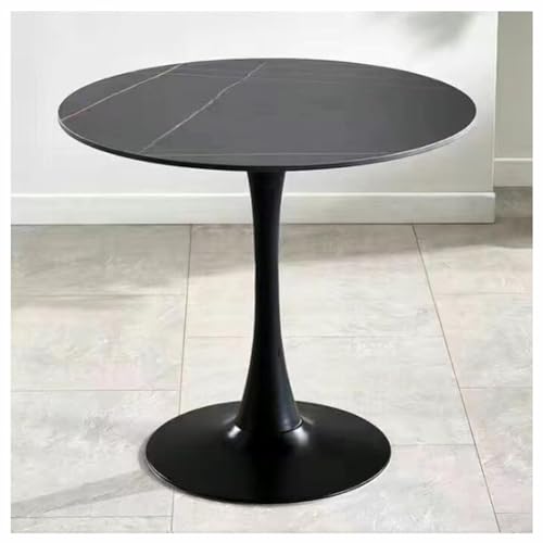 Runder Bistrotisch Marmor Esstisch - Moderner Tisch mit Metallfuß für Esszimmer & Wohnzimmer Runder Bistrotisch Marmor Esstisch - Moderner Tisch mit Metallfuß für Esszimmer & Wohnzimmer von Generisch
