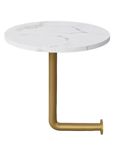 Runder Cafétisch zur Wandmontage mit modernem Design, kleine Theke mit Marmorstruktur for Bubble-Tea-Shops, Bäckereien, Kaffeehäuser – trendiger, platzsparender, an der Wand befestigter Schreibtisch(G Runder Cafétisch zur Wandmontage mit modernem Design, kleine Theke mit Marmorstruktur for Bubble-Tea-Shops, Bäckereien, Kaffeehäuser – trendiger, platzsparender, an der Wand befestigter Schreibtisch(G von Generisch