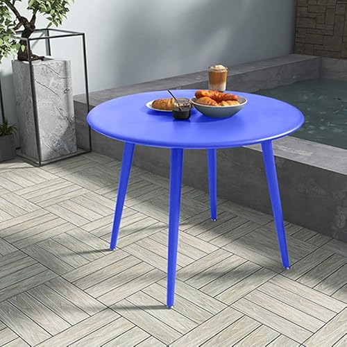 Runder Couchtisch aus Eisen für Garten, Balkon, Hof, Outdoor, Beistelltisch für Sofa, Esszimmer, Schlafzimmer, stilvolles und langlebiges Möbelstück für Wohnzimmer, Café, Milchteeshop Runder Couchtisch aus Eisen für Garten, Balkon, Hof, Outdoor, Beistelltisch für Sofa, Esszimmer, Schlafzimmer, stilvolles und langlebiges Möbelstück für Wohnzimmer, Café, Milchteeshop von Generisch