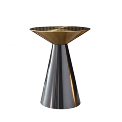 Runder Couchtisch aus Metall, langlebige wasserdichte Struktur, perfekt für Wohnzimmer, Schlafzimmer oder als Beistelltisch Runder Couchtisch aus Metall, langlebige wasserdichte Struktur, perfekt für Wohnzimmer, Schlafzimmer oder als Beistelltisch von Generisch