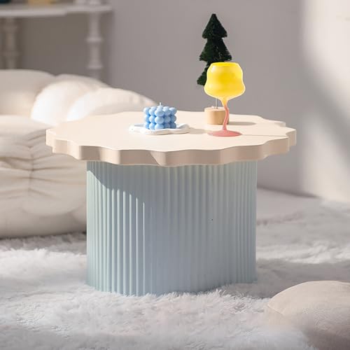 Runder Couchtisch – kleiner dekorativer Beistelltisch für Wohnzimmer, Schlafzimmer, Büro – einfach zu montierender Mitteltisch für kleine Räume Runder Couchtisch – kleiner dekorativer Beistelltisch für Wohnzimmer, Schlafzimmer, Büro – einfach zu montierender Mitteltisch für kleine Räume von Generisch