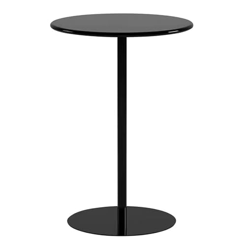 Runder Esstisch, hoher Kneipentisch mit stabilem Metallfuß, Bistrotisch für Zuhause, Küche, kleine Räume von Generisch