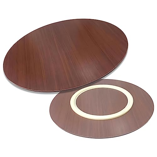 Runder Esstisch aus Holz, 50-100 cm Durchmesser, stabile Drehplatte, leiser Boden, einfach zu bedienen, perfekt für Familienessen und unterhaltsames, großes Drehteller-Tablett Runder Esstisch aus Holz, 50-100 cm Durchmesser, stabile Drehplatte, leiser Boden, einfach zu bedienen, perfekt für Familienessen und unterhaltsames, großes Drehteller-Tablett von Generisch